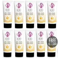 KIKÍ TRAVEL - LUBRICANTE SABOR A PIÑA COLADA 50 ML 10 + 1 GRATIS