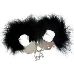 ADRIEN LASTIC - ESPOSAS METAL CON PLUMAS NEGRO 2