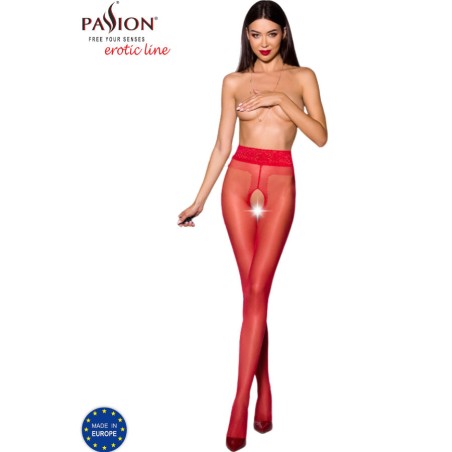 PASSION - TIOPEN 001 MEDIAS ROJO 1/2 20 DEN PASSION WOMAN GARTER & STOCK
