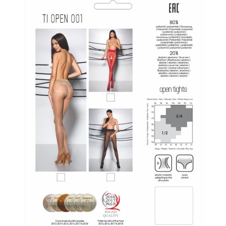PASSION - TIOPEN 001 MEDIAS ROJO 1/2 20 DEN PASSION WOMAN GARTER & STOCK