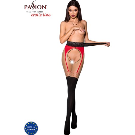 PASSION - TIOPEN 003 MEDIAS ROJO 3/4 20/40 DEN PASSION WOMAN GARTER & STOCK