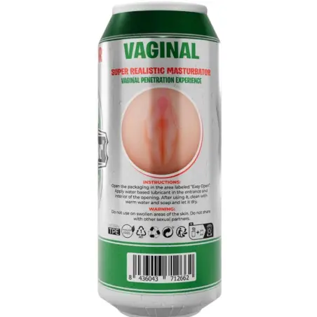 Masturbador Masculino Vagina Lata Cerveza | Alive