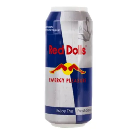 Red Doll Masturbador Masculino Vagina Lata Bebida Energética