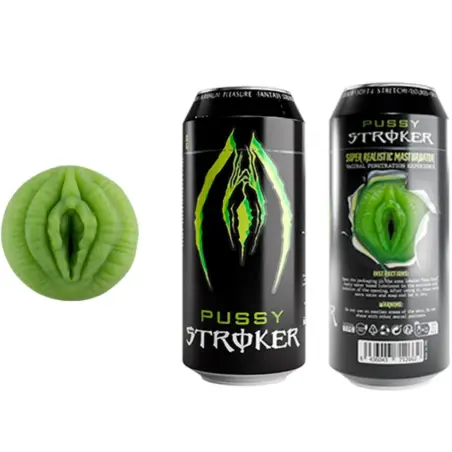 ALIVE - PUSSY STROKER MASTURBADOR MASCULINO VAGINA LATA BEBIDA ENERGÉTICA
