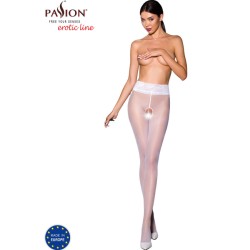 PASSION - TIOPEN 008 MEDIAS BLANCO 3/4 30 DEN PASSION WOMAN GARTER & STOCK