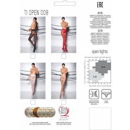 PASSION - TIOPEN 008 MEDIAS NEGRO 1/2 30 DEN PASSION WOMAN GARTER & STOCK