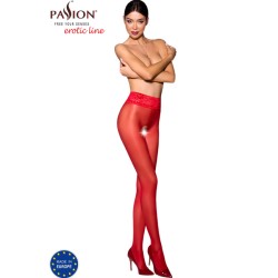 PASSION - TIOPEN 008 MEDIAS ROJO 3/4 30 DEN PASSION WOMAN GARTER & STOCK