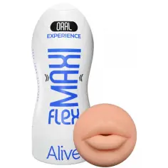 ALIVE - MAXI FLEX MASTURBADOR MASCULINO BOCA TALLA L 2