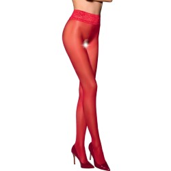PASSION - TIOPEN 008 MEDIAS ROJO 3/4 30 DEN PASSION WOMAN GARTER & STOCK 2