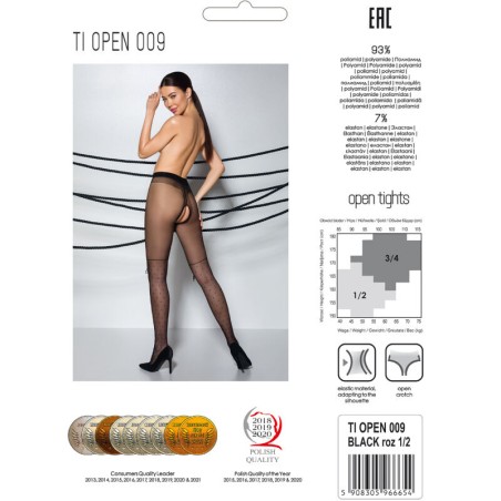 PASSION - TIOPEN 009 MEDIAS NEGRO 3/4 20 DEN PASSION WOMAN GARTER & STOCK