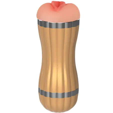 ARMONY - BEVIS MASTURBADOR DOBLE VAGINA & BOCA SIN VIBRACIÓN DORADO