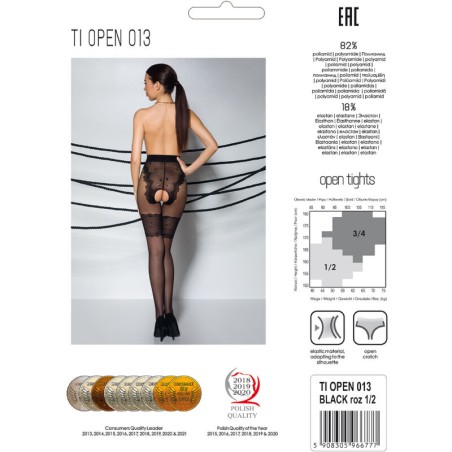 PASSION - TIOPEN 013 MEDIAS NEGRO 1/2 20/40 DEN PASSION WOMAN GARTER & STOCK