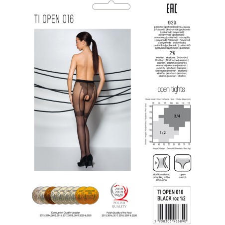 PASSION - TIOPEN 016 MEDIAS NEGRO 3/4 20 DEN PASSION WOMAN GARTER & STOCK