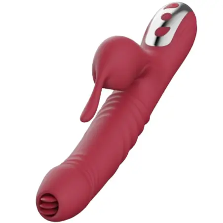 ARMONY - SUCK VIBRADOR & SUCCIONADOR CON LENGUA ESTIMULADORA BURDEOS