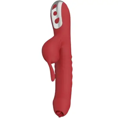 Suck Vibrador & Succionador con Lengua Estimuladora Burdeos