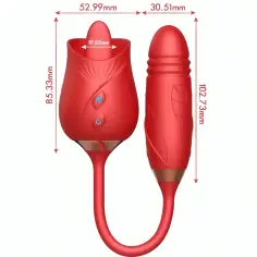 ARMONY - DELIGHT FLOWER VIBRADOR & THRUSTING CON LENGUA ROJO 2