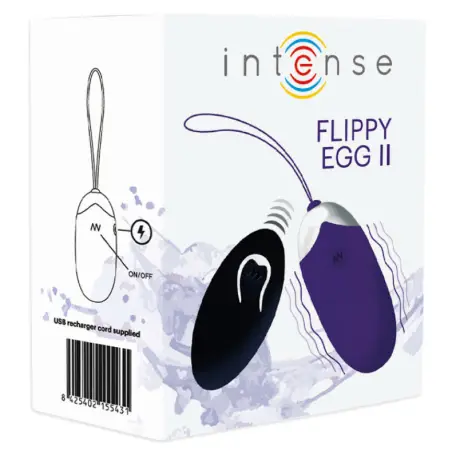 Flippy II Huevo Recargable Remoto Lila - 12 Modos | Intense