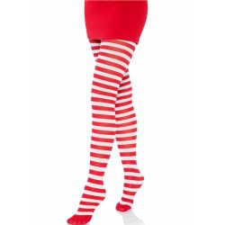LEG AVENUE - MEDIAS DE RAYAS BLANCO/ROJO LEG AVENUE HOSIERY 2