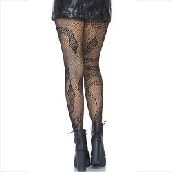 LEG AVENUE - MEDIAS DE RED SERPIENTES NEGRO LEG AVENUE HOSIERY 2
