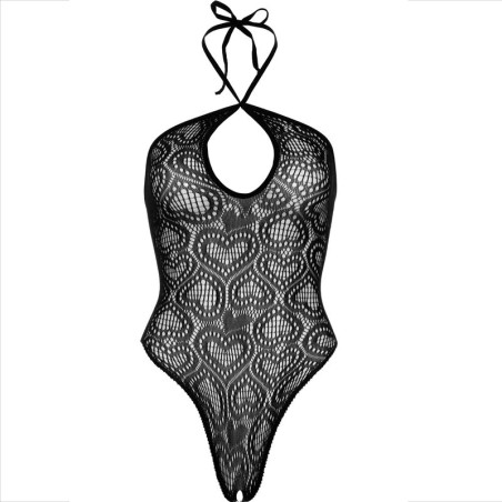 LEG AVENUE - BODY CUELLO HALTER SIN COTURAS NEGRO LEG AVENUE BODYSTOCKINGS