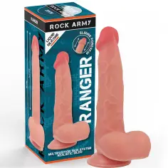 ROCKARMY - RANGER DILDO REALISTA DUAL DENSITY LIQUID SILICONE 22 CM -O- 3.6 CM 2