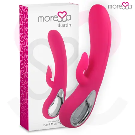 MORESSA - DUSTIN SUCCIONADOR CLITORIAL Y POTENTE VIBRACIÓN PREMIUM SILICONE RECARGABLE