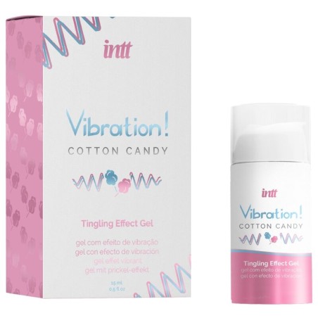 INTT - POTENTE ESTIMULANTE ÍNTIMO GEL VIBRADOR LIQUIDO ALGODÓN DE AZÚCAR 15 ML INTT UNISEX AROUSAL GEL