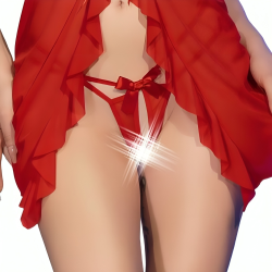 CHILIROSE - CR 4696 BABYDOLL & TANGA CROTCHLESS ROJO S/M CHILIROSE BABYDOLLS 2