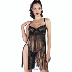 CHILIROSE - CR 4496 BABYDOLL NEGRO L/XL CHILIROSE BABYDOLLS