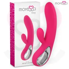 MORESSA - TROY MASAJEADOR PUNTO G Y CLITORIS PREMIUM SILICONE RECARGABLE