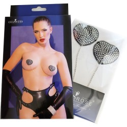 CHILIROSE - CR 4662 CUBREPEZONES PLATEADO & NEGRO CHILIROSE ACCESORIES 2