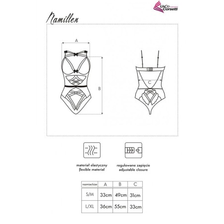 LIVCO CORSETTI FASHION - NAMILLEN LC 90528 BODY BLACK S/M LIVCO CORSETTI BODIES