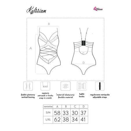 LIVCO CORSETTI FASHION - KYLSSIAM LC 90613 BODY NEGRO L/XL LIVCO CORSETTI BODIES