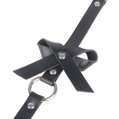 SUBBLIME - ARNÉS DE PIERNA CADENA CUERO NEGRO TALLA ÚNICA SUBBLIME FETISH