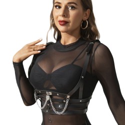 SUBBLIME - ARNÉS FORMA CORSET DETALLE CADENAS TALLA ÚNICA SUBBLIME FETISH 2