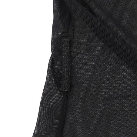 SUBBLIME - BATA TELA TRANSPARENTE DETALLE ENCAJE NEGRO S/M SUBBLIME BABYDOLLS