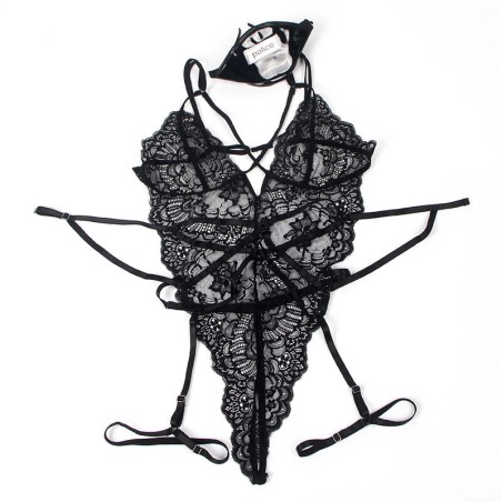 SUBBLIME - DISFRAZ POLICIA BODY ENCAJE NEGRO L/XL SUBBLIME COSTUMES