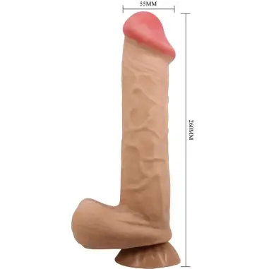 Pretty Love Sliding Skin Dildo 26 cm - Ventosa