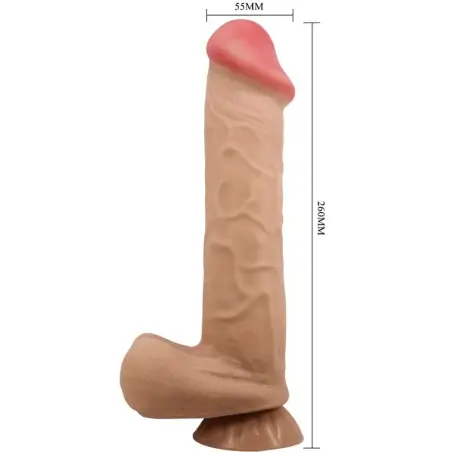 Pretty Love Sliding Skin Dildo 26 cm - Ventosa