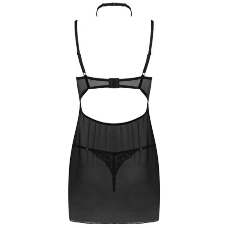 LIVCO CORSETTI FASHION - BINELLA SET BABYDOLL + TANGA NEGRO S/M LIVCO CORSETTI SETS