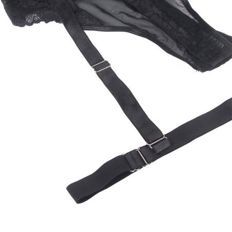SUBBLIME - TEDDY CON LIGUERO DETALLE TIRAS PECHO NEGRO L/XL SUBBLIME BODIES