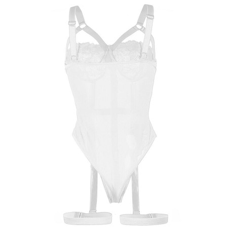 SUBBLIME - TEDDY CON LIGUERO DETALLE TIRAS PECHO BLANCO S/M SUBBLIME BODIES