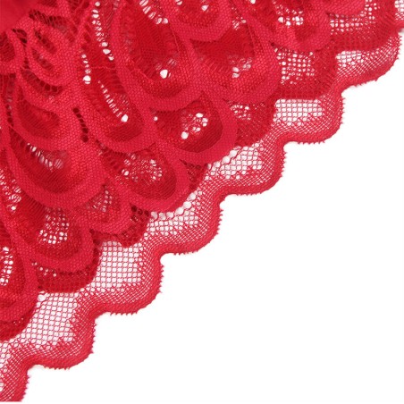 SUBBLIME - BABYDOLL SATINADO CON ENCAJE ROJO S/M SUBBLIME BABYDOLLS