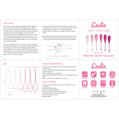 Kegel Fit Entregador Suelo Pelvico 6 Pesos | Leslie