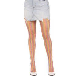 LEG AVENUE - MEDIAS DE CROCHET MULTICOLOR LEG AVENUE HOSIERY