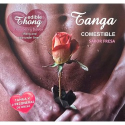 HOTFLOWERS - TANGA+ 2 PEZONES OBLEA FRESA HOMBRE /es/pt/en/fr/it/ HOTFLOWERS