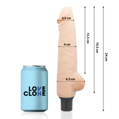 LOVECLONE - HARALD VIBRADOR REALÍSTICO SELF LUBRICATION 24 CM -O- 4 CM 2