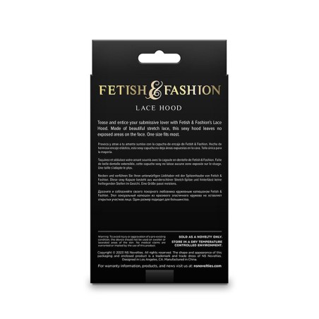 NS NOVELTIES - FETISH & FASHION PASAMONTAÑAS DE ENCAJE NEGRO NS NOVELTIES