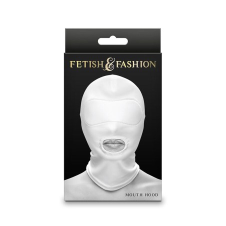 NS NOVELTIES - FETISH & FASHION PASAMONTAÑAS APERTURA DE BOCA NYLON BLANCO NS NOVELTIES