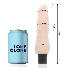 LOVECLONE - SVEN VIBRADOR REALÍSTICO SELF LUBRICATION 18.5 CM -O- 3.3 CM 2